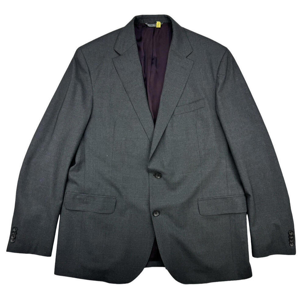 Jack Victor Dean CT Wool Contemporary Fit Blazer Jacket Grey Size US 46 L